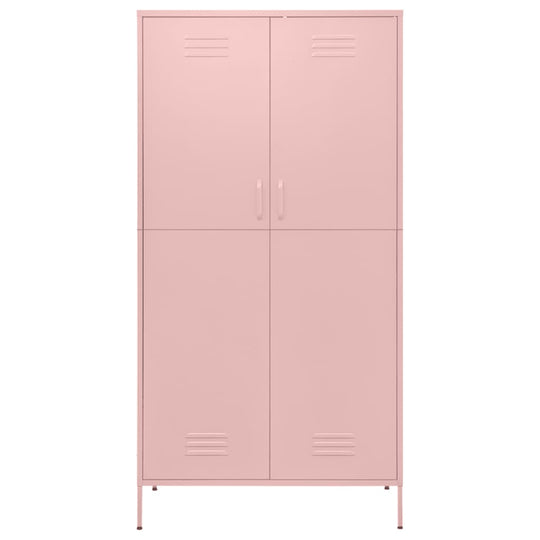 Wardrobe Pink 90x50x180 cm Steel