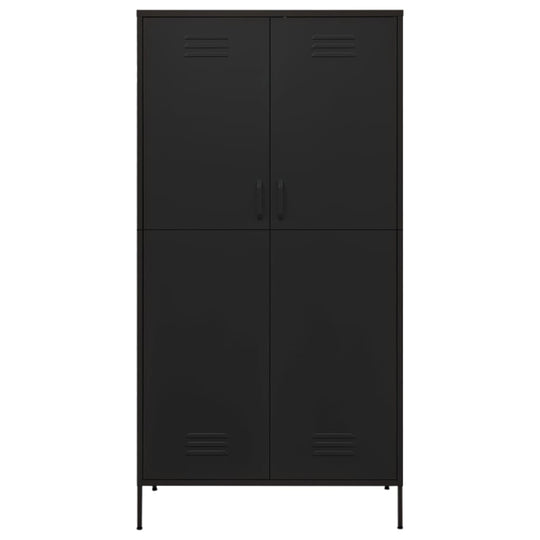 Wardrobe Black 90x50x180 cm Steel