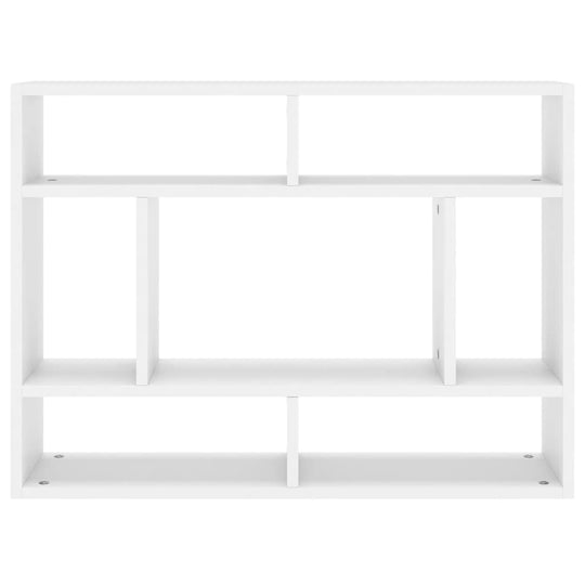 Wall Shelf White 75x16x55 cm Engineered Wood