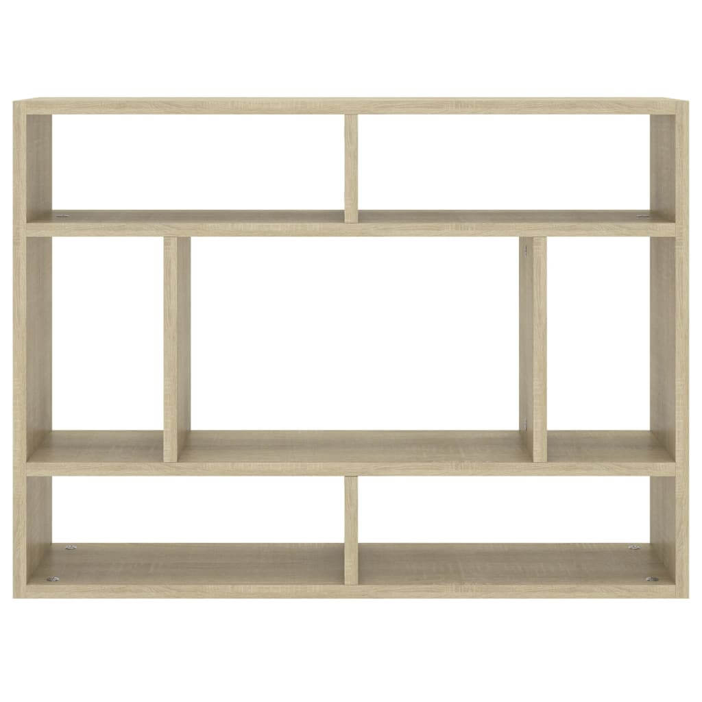 Wall Shelf Sonoma Oak 75x16x55 cm Engineered Wood