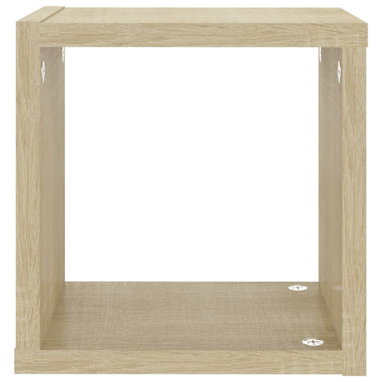 Wall Cube Shelves 4 pcs Sonoma Oak 22x15x22 cm