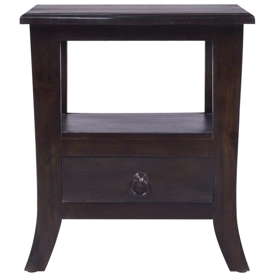 Bedside Cabinet Light Black 40x40x45 cm Solid Wood Mahogany