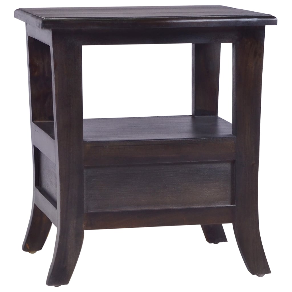 Bedside Cabinet Light Black 40x40x45 cm Solid Wood Mahogany