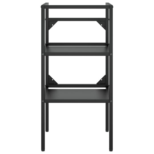 Bathroom Washbasin Frame Black 40x38x83 cm Iron