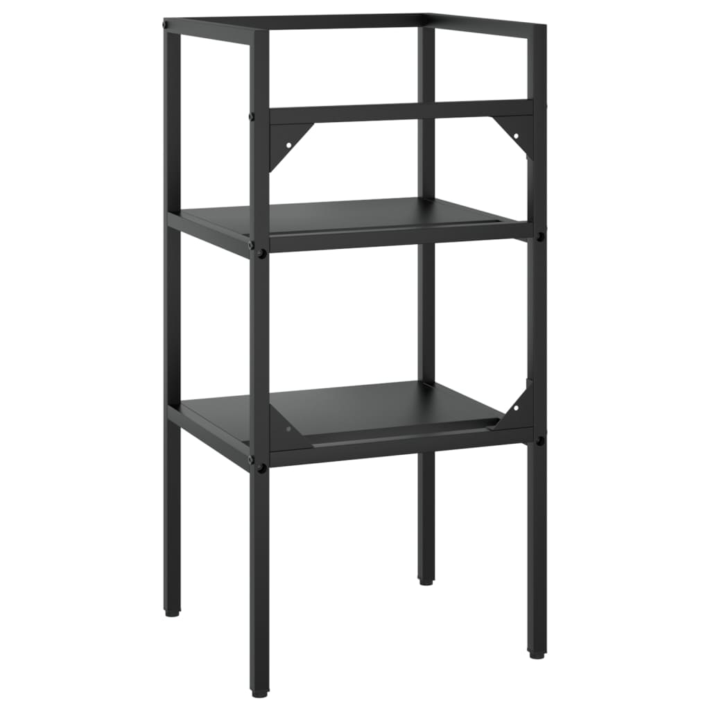 Bathroom Washbasin Frame Black 40x38x83 cm Iron