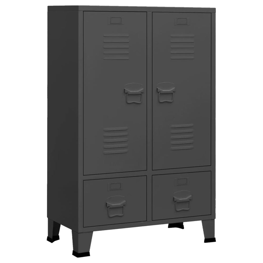 Industrial Wardrobe Anthracite 67x35x107 cm Steel