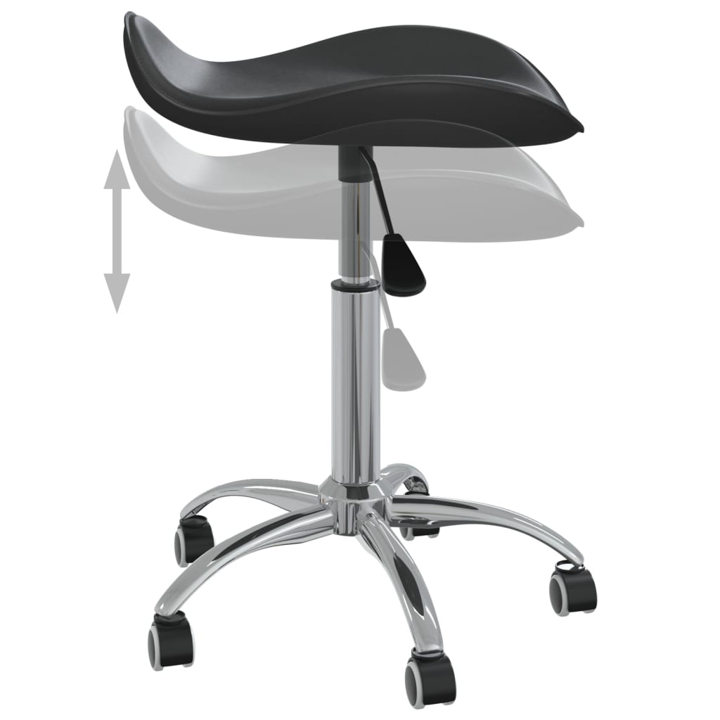 Office Chair Black Faux Leather