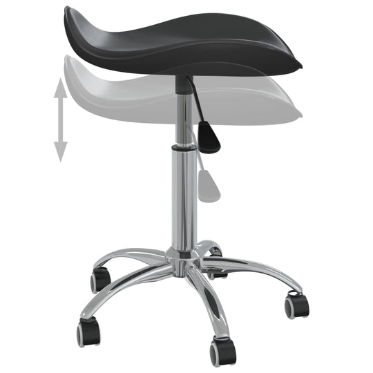 Office Chair Black Faux Leather