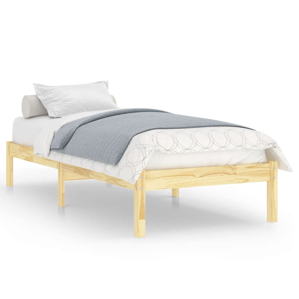 Bed Frame without Mattress Solid Wood 90x190 cm