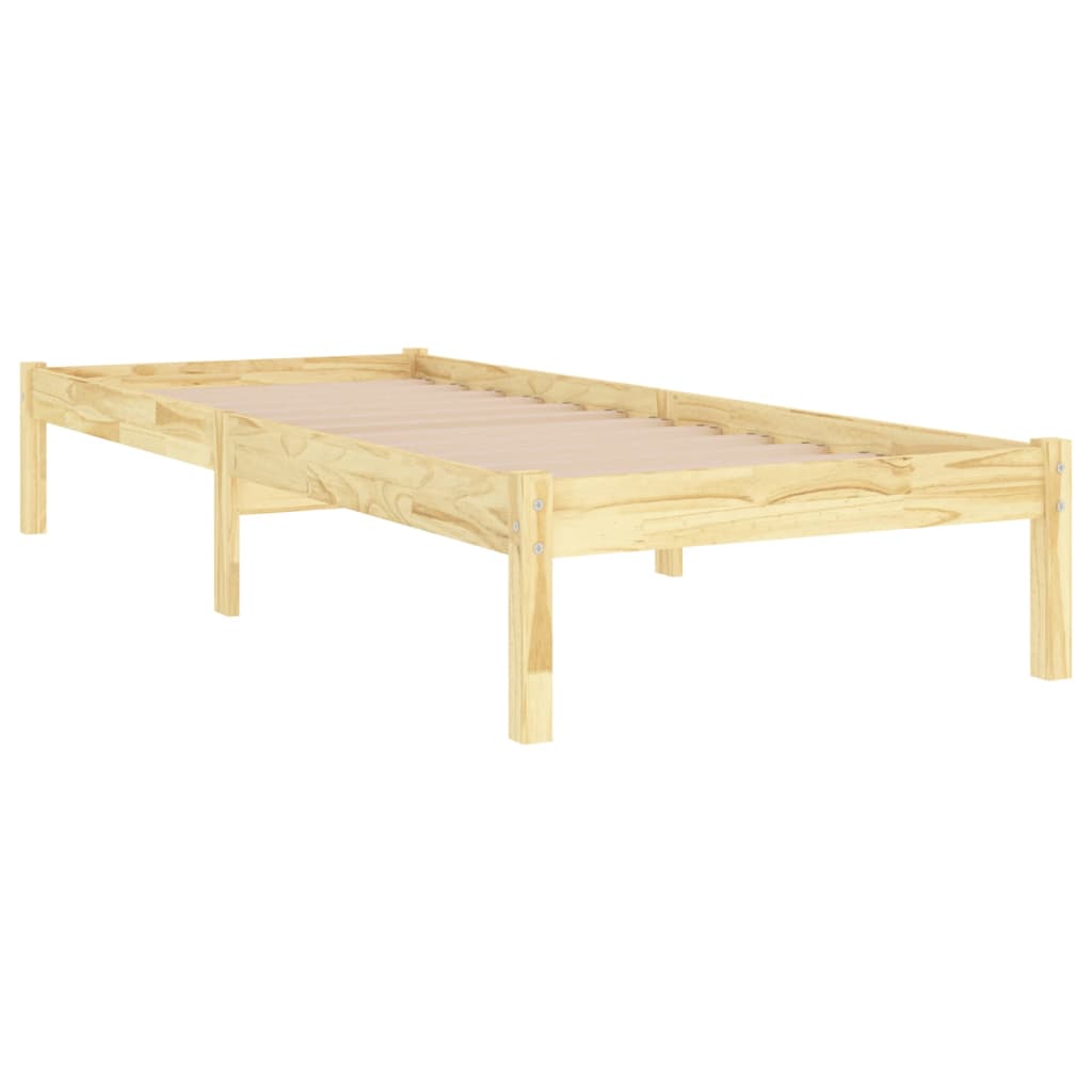 Bed Frame without Mattress Solid Wood 90x190 cm