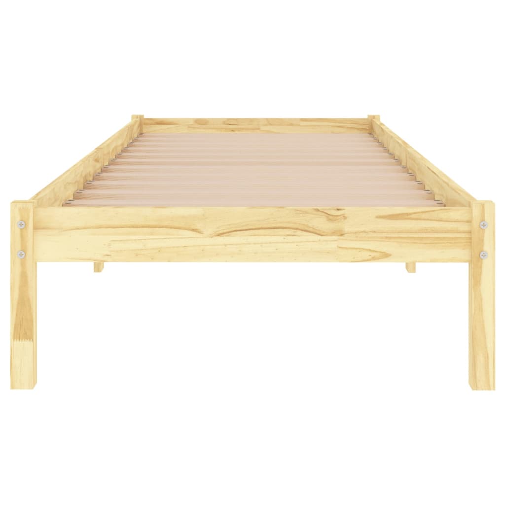 Bed Frame without Mattress Solid Wood 90x190 cm