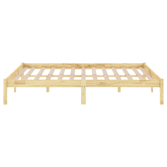 Bed Frame without Mattress Solid Wood 135x190 cm