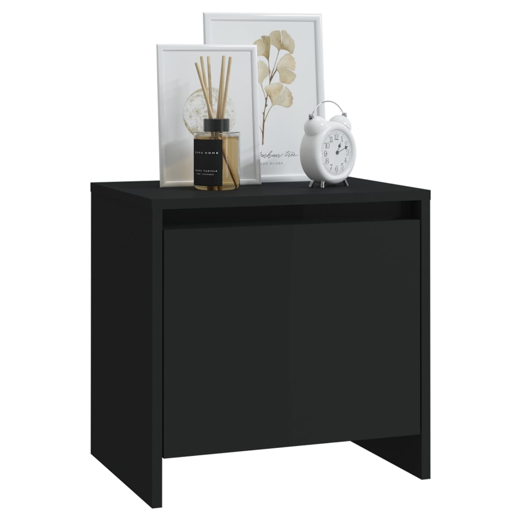 Bedside Cabinets 2 pcs Black 45x34x44.5 cm Engineered Wood