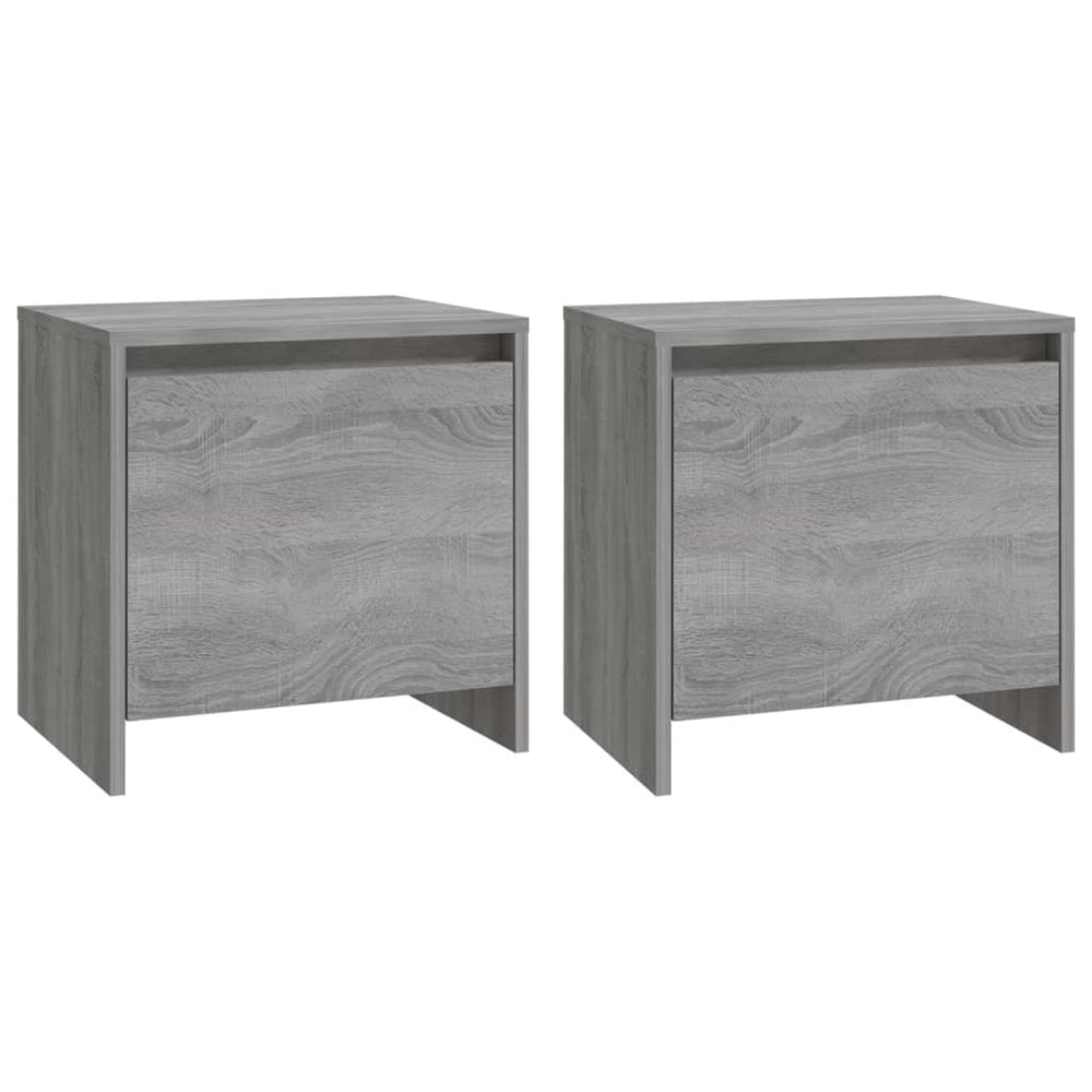 Bedside Cabinets 2 pcs Grey Sonoma 45x34x44.5 cm Engineered Wood