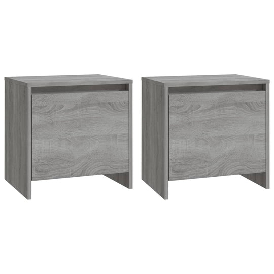 Bedside Cabinets 2 pcs Grey Sonoma 45x34x44.5 cm Engineered Wood