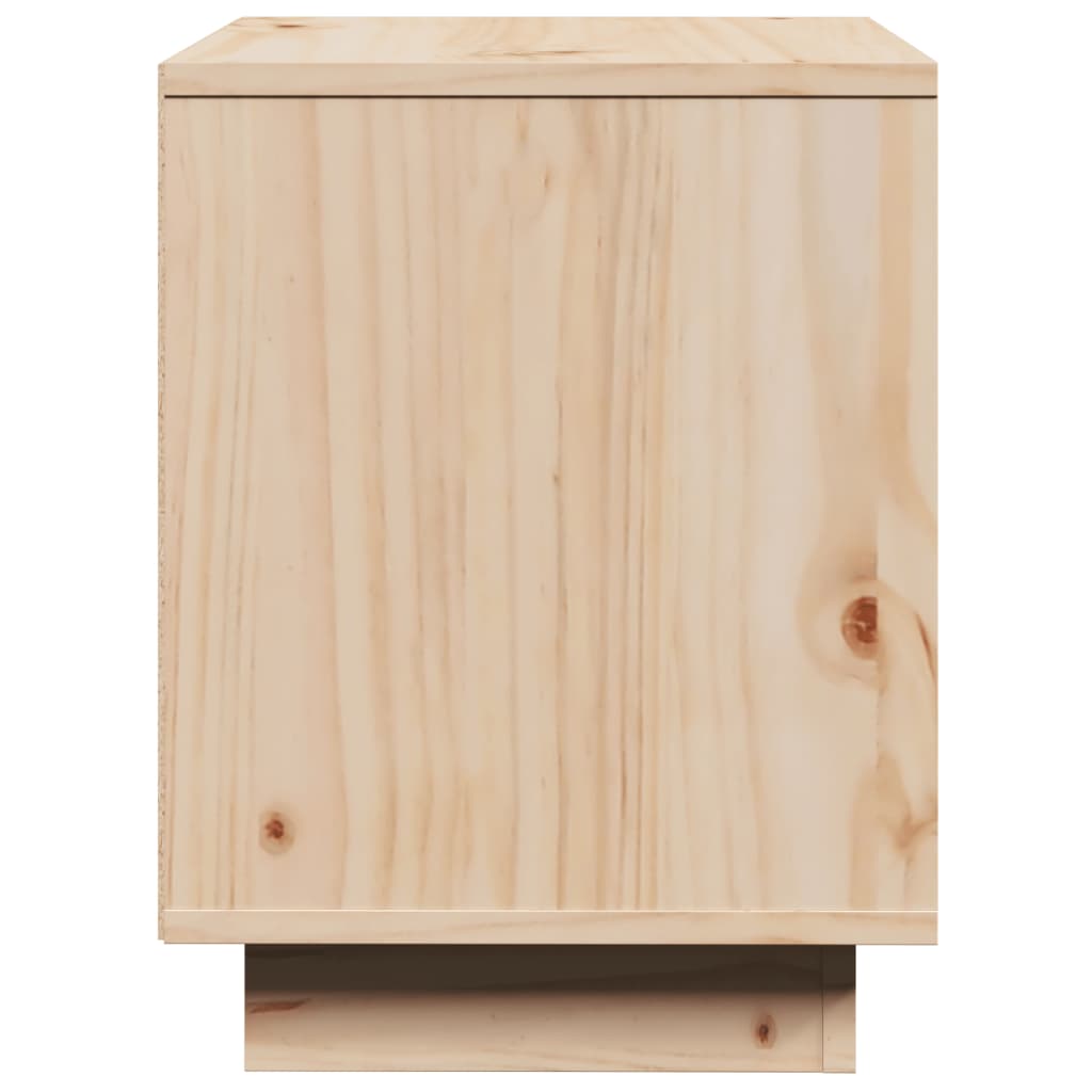 Affordable solid pinewood bedside cabinet 40x30x40 cm, cheap yet quality value, modern charm, perfect for organizing magazines and remotes.