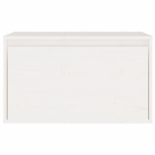 Wall Cabinet White 60x30x35 cm Solid Wood Pine