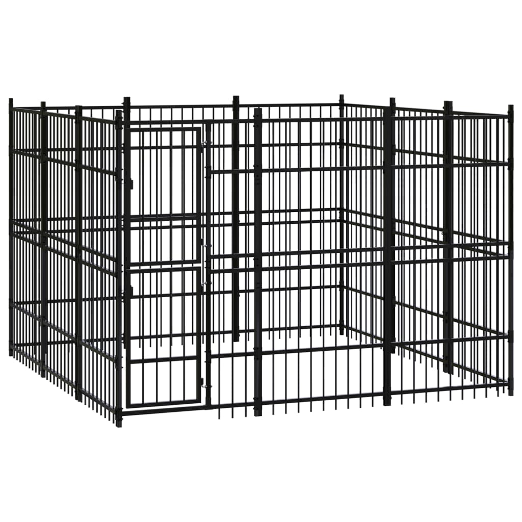 Animal & Pet Supplies, Animal & Pet Supplies > Pet Supplies > Dog Supplies > Dog Kennels & Runs, Black, Dog Kennels & Runs, Dog Supplies, parcel, Pet Supplies, vidaXLOutdoor Dog Kennel Steel 8.29 M² - Premium Dog Kennels & Runs from vidaXL ! Shop Online Buy Now at S & D's Value Store Family Business Best Customer ServiceAnimal & Pet Supplies, Animal & Pet Supplies > Pet Supplies > Dog Supplies > Dog Kennels & Runs, Black, Dog Kennels & Runs, Dog Supplies, parcel, Pet Supplies, vidaXL