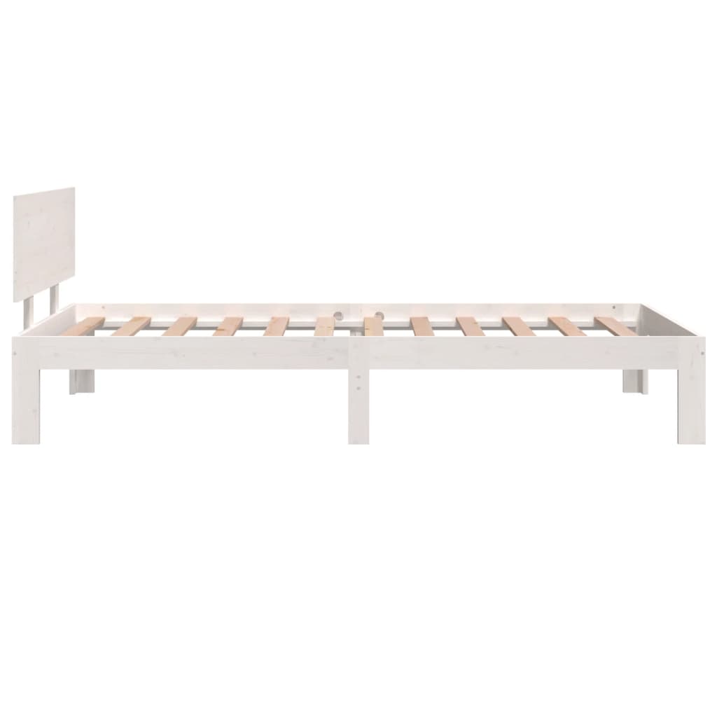 Bed Frame without Mattress White 90x190 cm