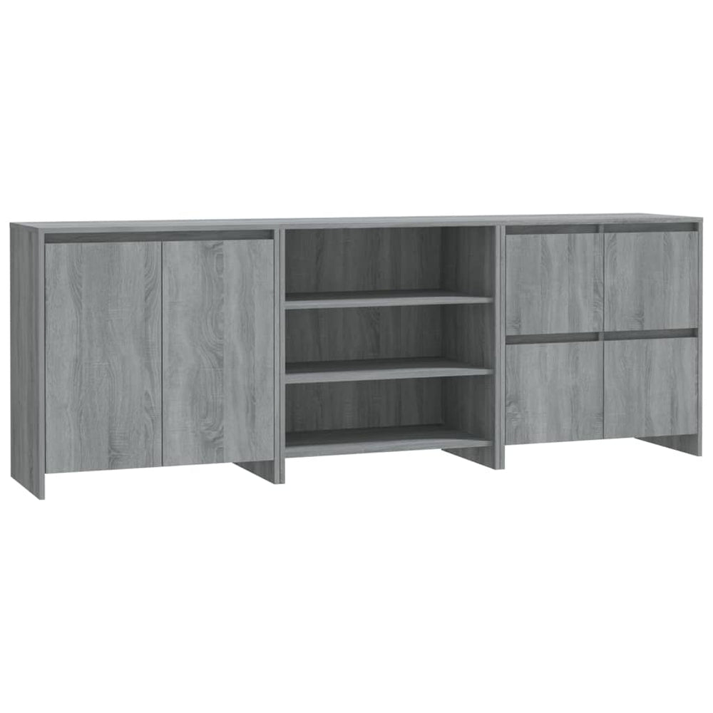 3 Piece Sideboard Engineered Wood