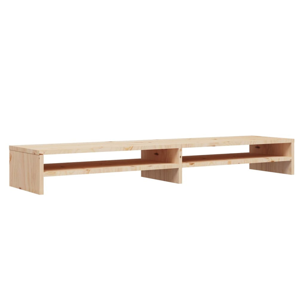 Monitor Stand 100x24x13 cm Solid Wood Pine