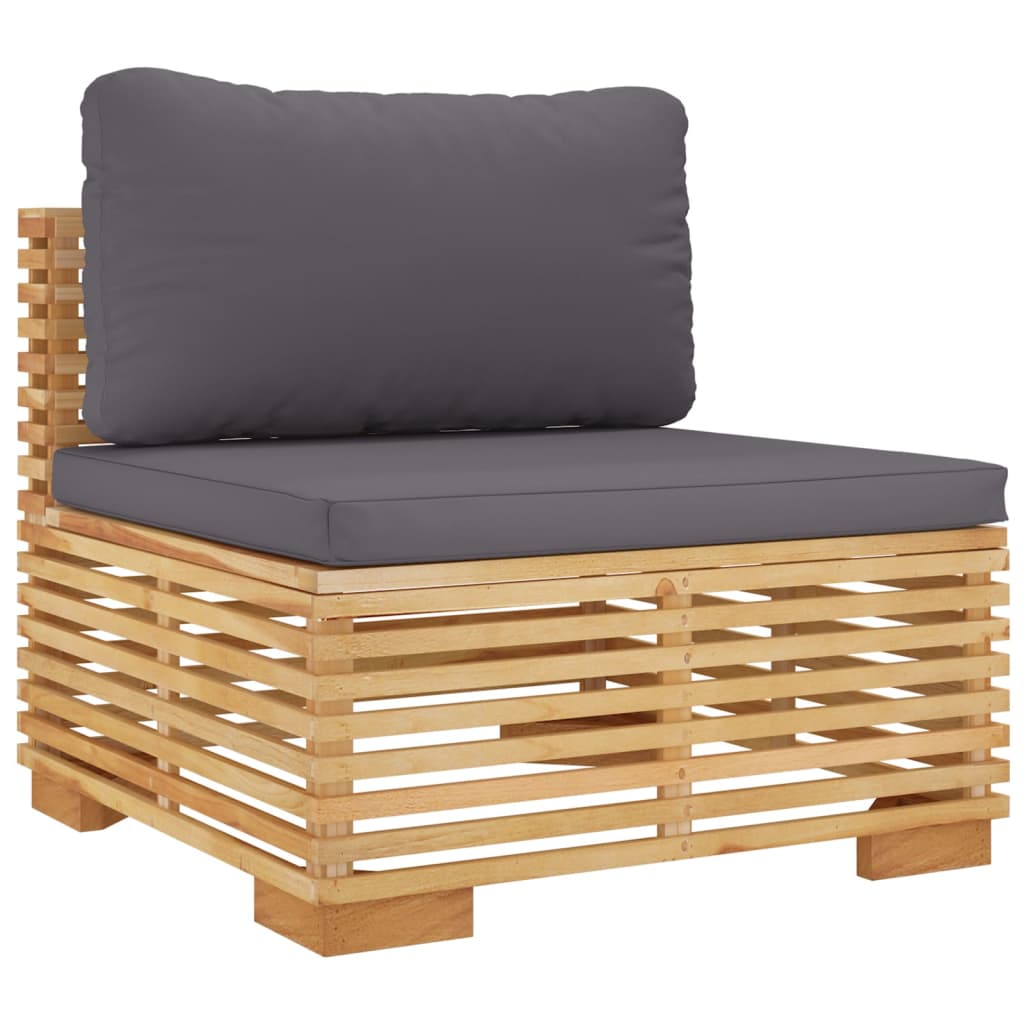 10 Piece Garden Lounge Set with Cushions Solid Teak Wood