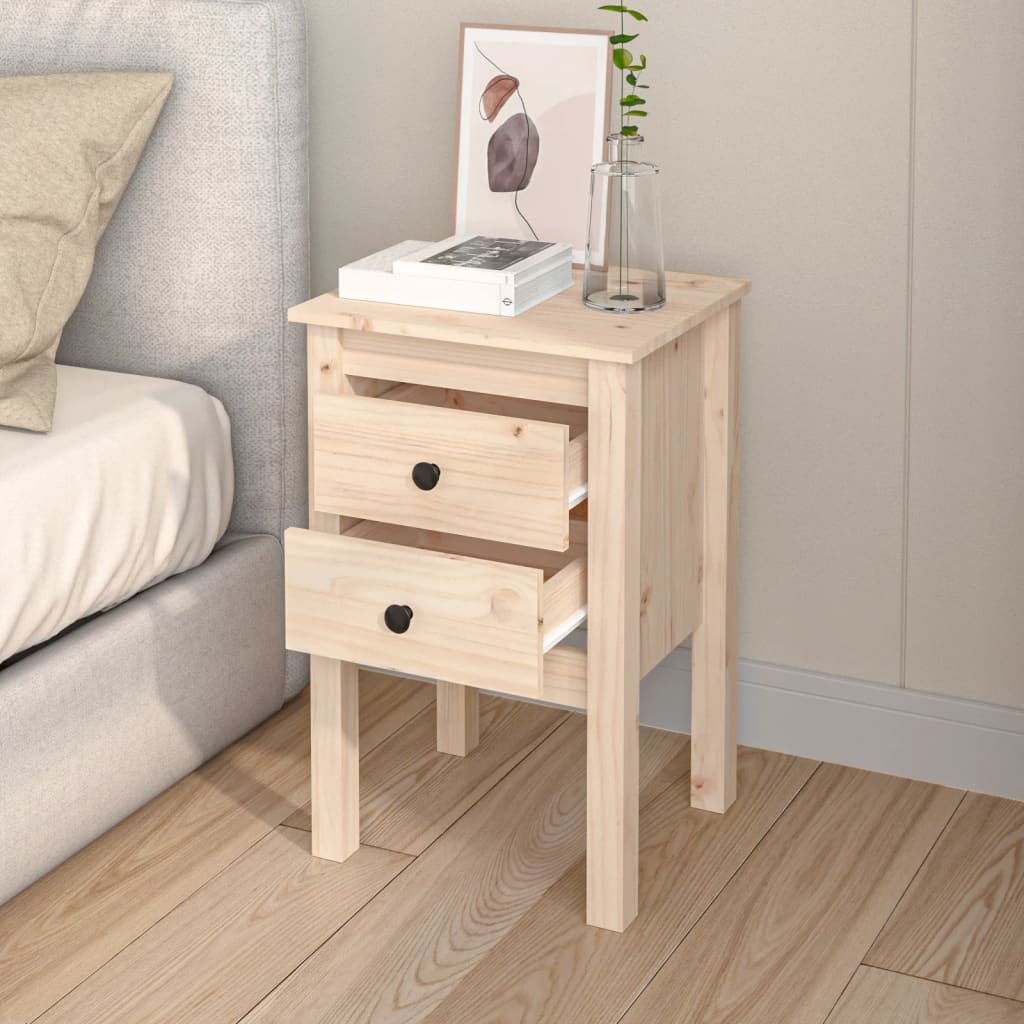 Bedside Cabinets 2 pcs 40x35x61.5 cm Solid Wood Pine