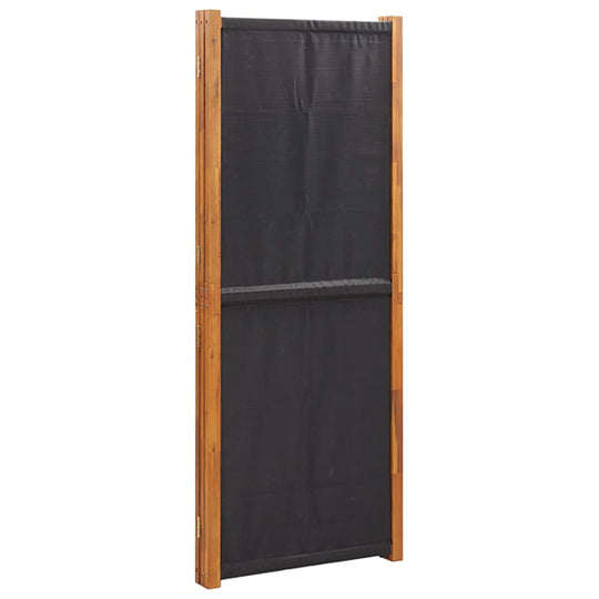 3-Panel Room Divider Black 210x180 cm