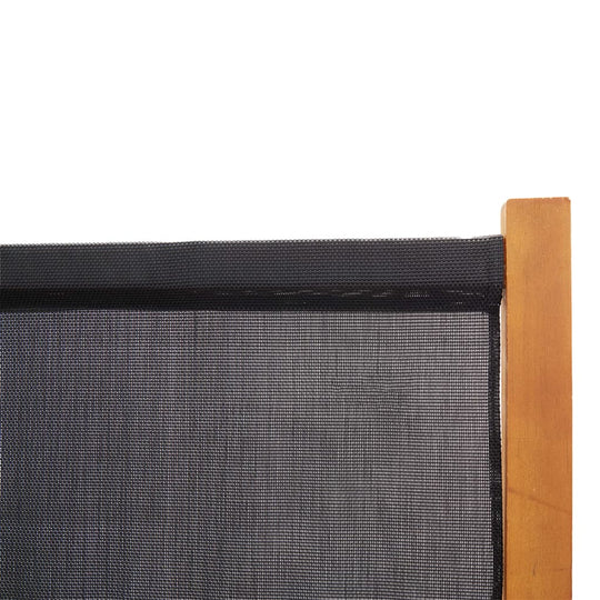 3-Panel Room Divider Black 210x180 cm