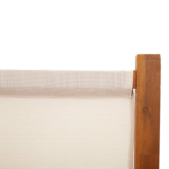 5-Panel Room Divider Cream White 350x180 cm