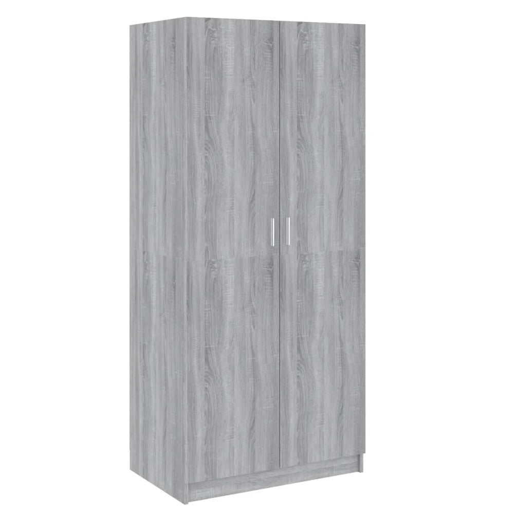 Wardrobe Grey Sonoma 80x52x180 cm Engineered Wood