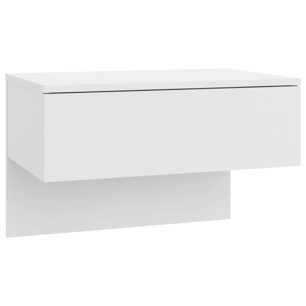 Wall-mounted Bedside Cabinets 2 pcs White