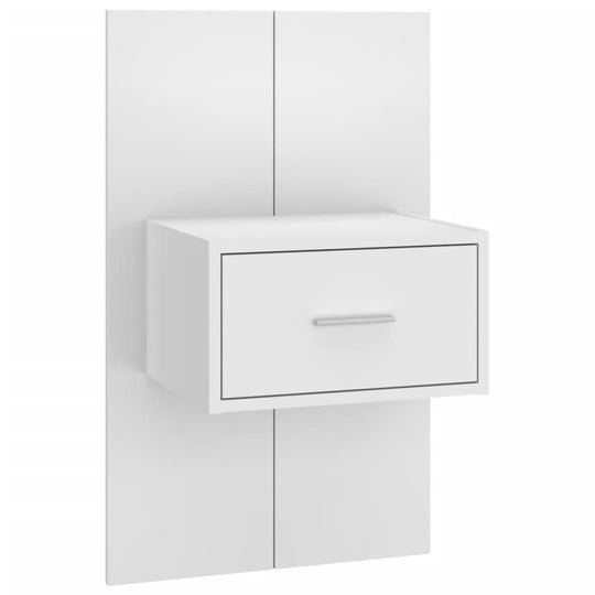 Wall-mounted Bedside Cabinets 2 pcs White