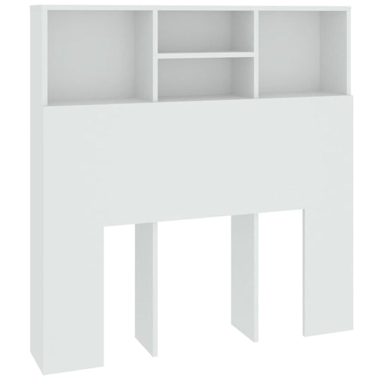 Headboard Cabinet White 100 cm