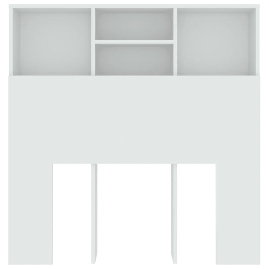 Headboard Cabinet White 100 cm