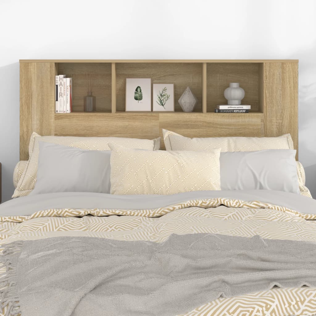 Headboard Cabinet Sonoma Oak 140 cm