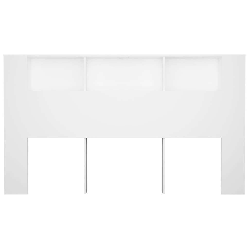 Headboard Cabinet White 180 cm