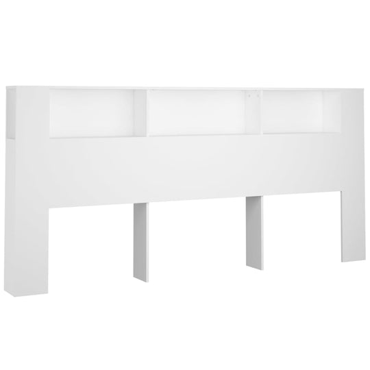 Headboard Cabinet White 220 cm