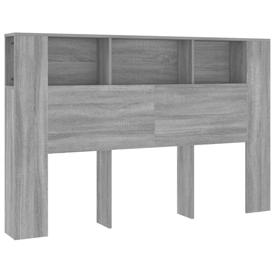 Headboard Cabinet Grey Sonoma 160 cm