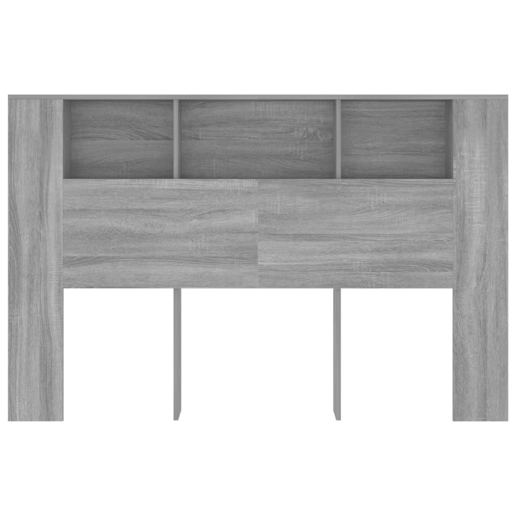 Headboard Cabinet Grey Sonoma 160 cm