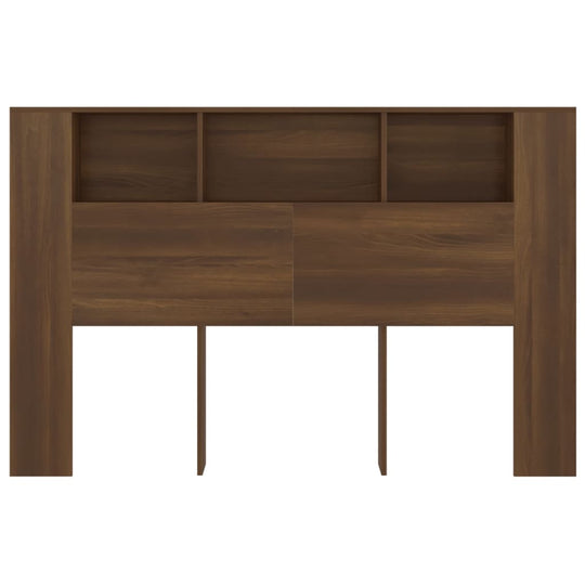 Headboard Cabinet Brown Oak 160 cm