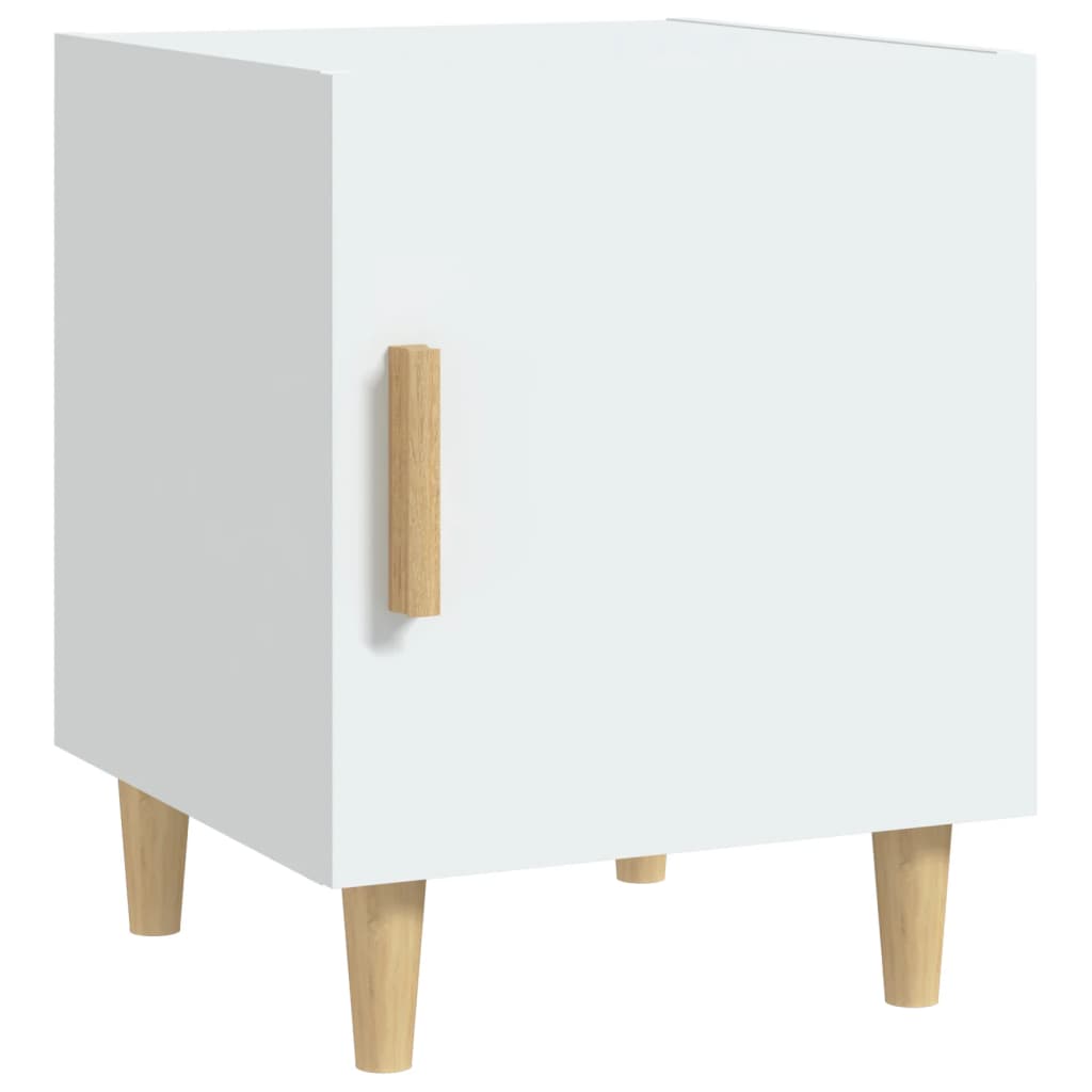 Bedside Cabinets 2 pcs White Engineered Wood