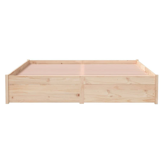 Bed Frame without Mattress Solid Wood 150x200 cm