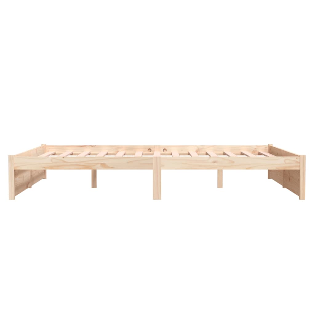 Bed Frame without Mattress Solid Wood 150x200 cm