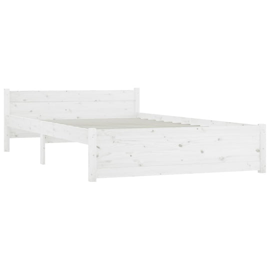 Bed Frame without Mattress with Drawers White 150x200 cm