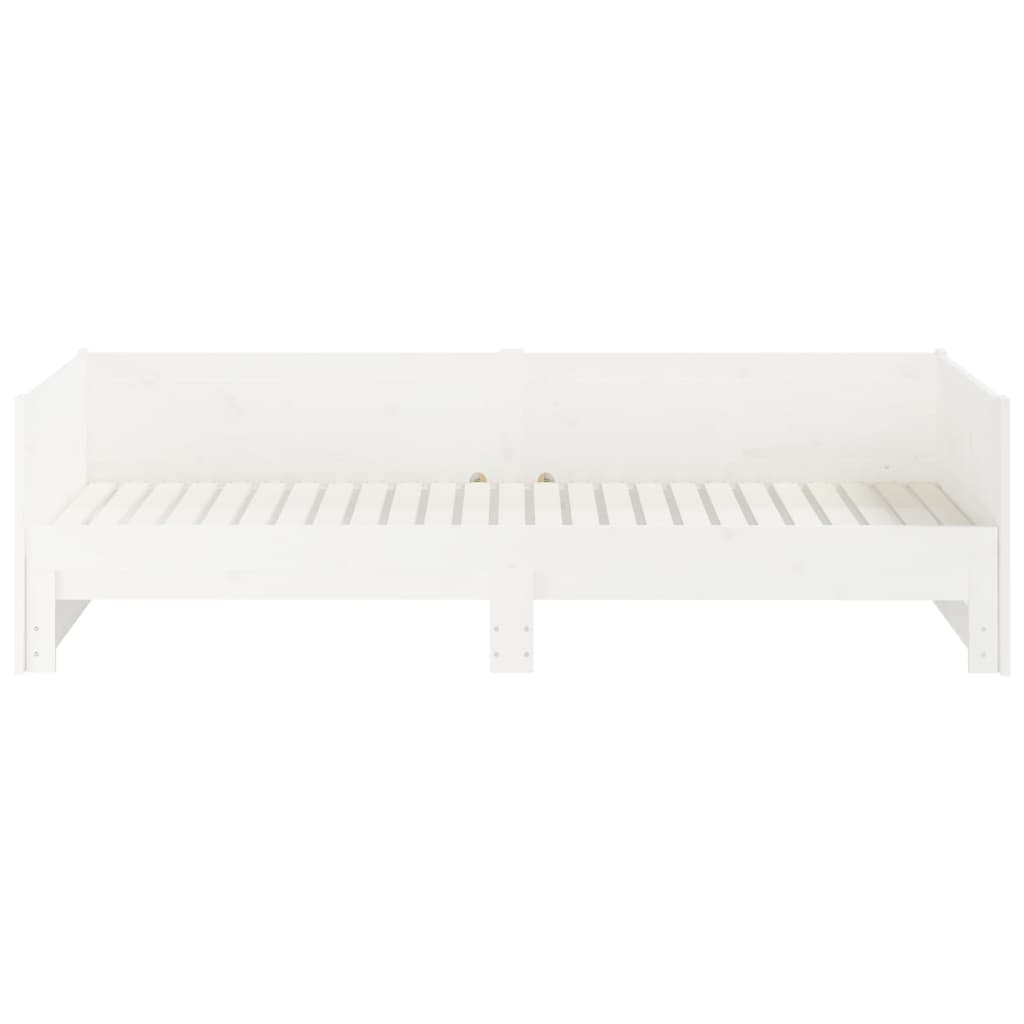 Pull-out Day Bed without Mattress White 2x(90x190) cm