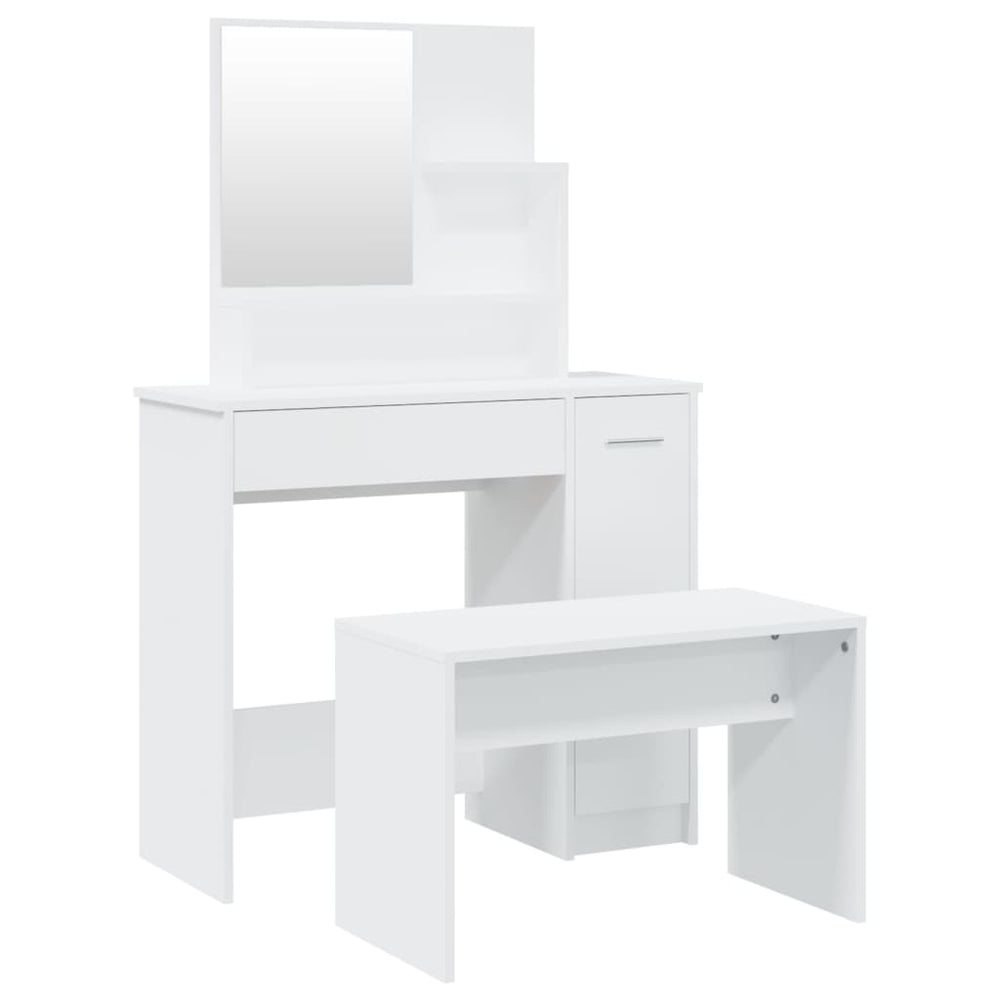 Dressing Table Set White 86.5x35x136 cm