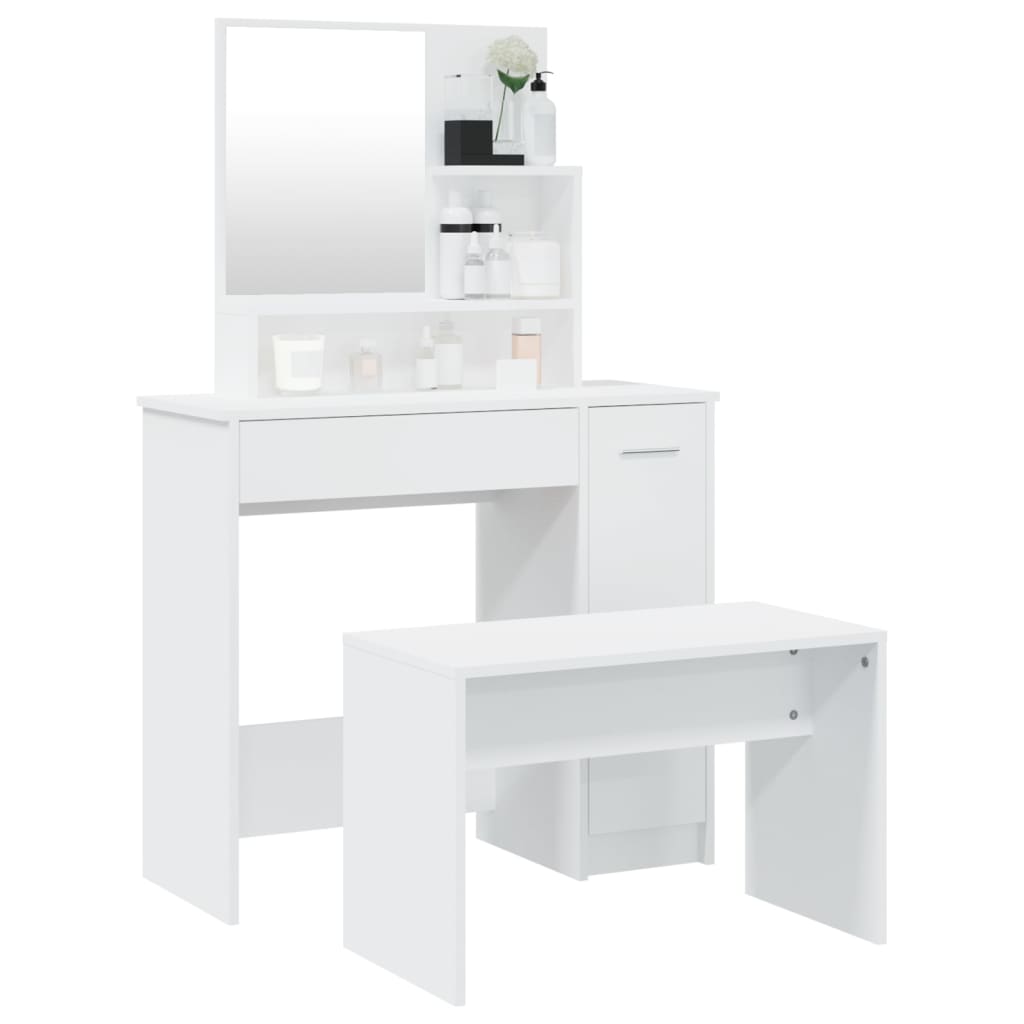 Dressing Table Set White 86.5x35x136 cm