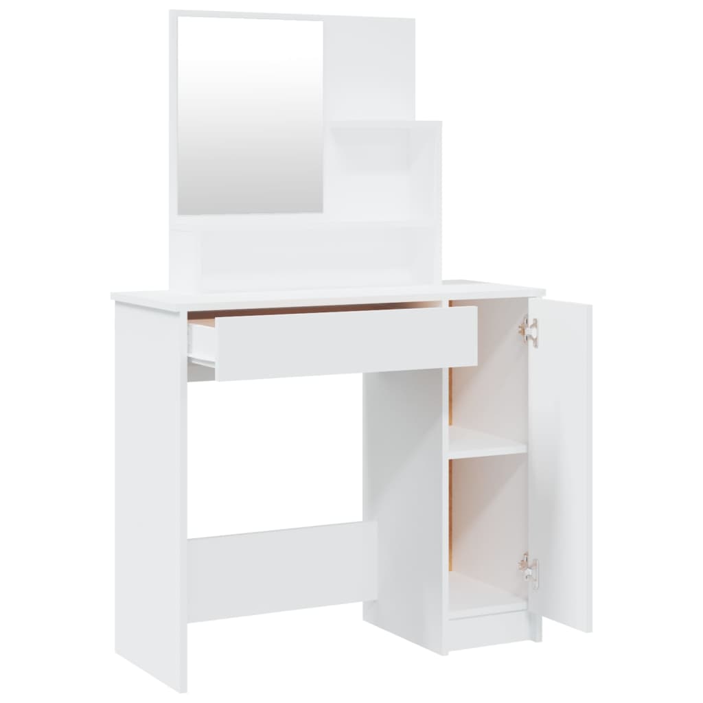 Dressing Table Set White 86.5x35x136 cm