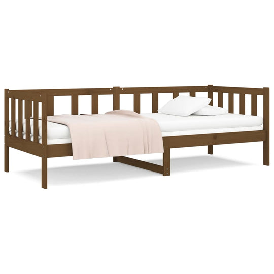 Day Bed without Mattress Honey Brown 90x190 cm Solid Wood Pine